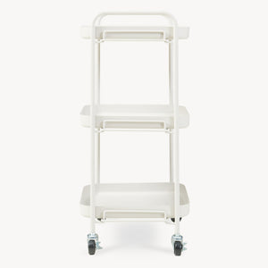 Carro de servicio Kelevn 3 niveles acero 67x33x31cm - Gris [en.casa]
