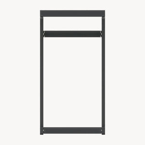 Mesa auxiliar de exterior Gaby acero 58x40x30 cm gris antracita [casa.pro]