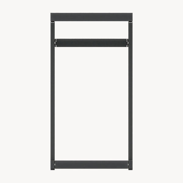 Mesa auxiliar de exterior Gaby acero 58x40x30 cm gris antracita [casa.pro]