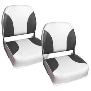 Asiento de barco Riccione juego de 2 de cuero sintético plegable en varios colores pro.tec