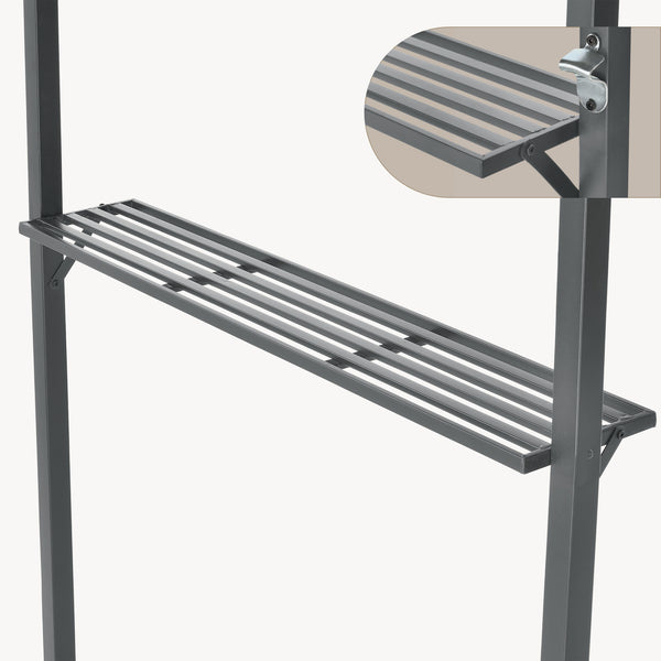 Gazebo del Pabellón para la Barbacoa Parga 250 x 241 x 151 cm Gris Antracita [en.casa]®