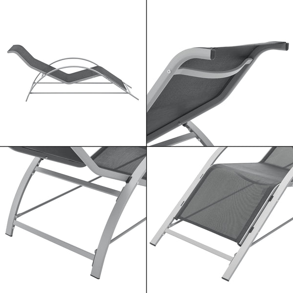 Conjunto de muebles de jardín Binetto 3 piezas [en.casa]