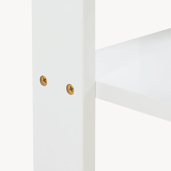 Mesa auxiliar Thyholm 55x30x30 cm Blanco [en.casa]