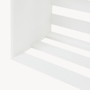 Mesa auxiliar Rønde aglomerado 43 x 64 x 33 cm blanco [en.casa]