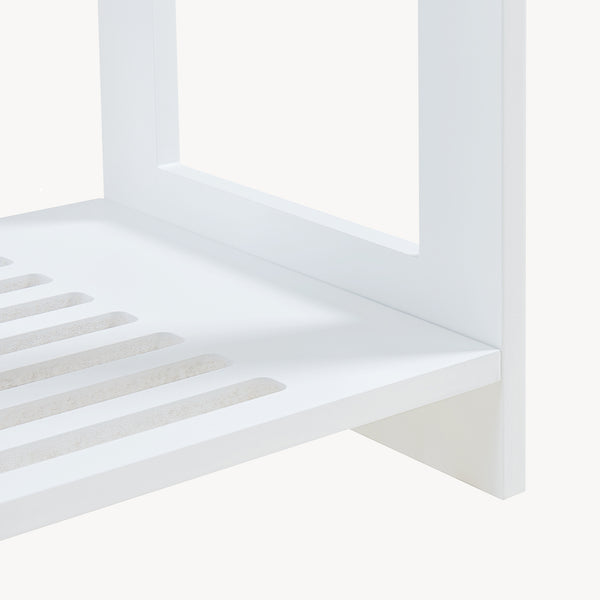 Perchero Langeskov 78x75x35cm Blanco [en.casa]