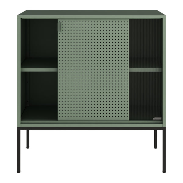 Aparador Eidsvoll 80x45x85cm Verde [en.casa]