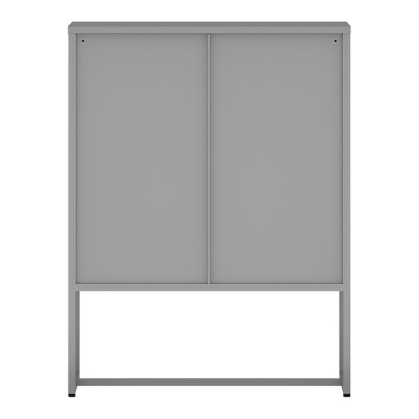 Armario de oficina Sund con 3 cajones 105x80x40 cm Gris [en.casa]
