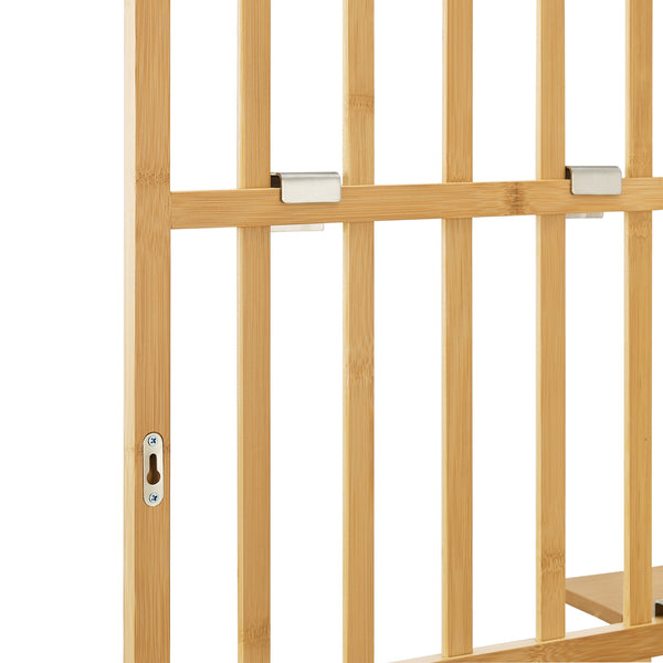 Estantería de pared Røst 120x80x13cm Bambú [en.casa]