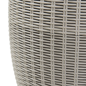 Taburete nevera Avetrana 44xØ40 cm Marrón claro [casa.pro]