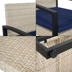 Conjunto de muebles de jardín Calvello de 5 piezas [casa.pro]