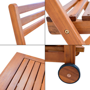 Conjunto de muebles de jardín Acerenza de 7 piezas. Madera de acacia con certificación FSC® [en.casa]