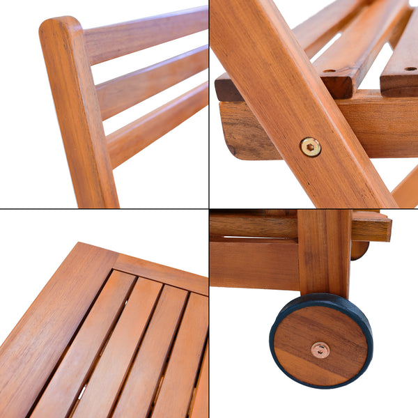 Conjunto de muebles de jardín Acerenza de 7 piezas. Madera de acacia con certificación FSC® [en.casa]