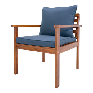 Conjunto de muebles de jardín Brittoli de 4 piezas. Madera de acacia con certificación FSC® [en.casa]