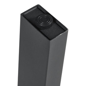 Juego de 2 estructuras de mesa Kraftisried 72x70cm Negro [en.casa]