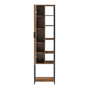 Conjunto de muebles de baño Namsskogan de 4 piezas. Aspecto nogal [en.casa]