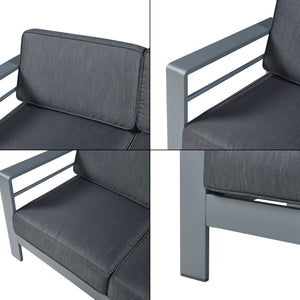 Banco de exterior con mesa Avise aluminio [casa.pro]