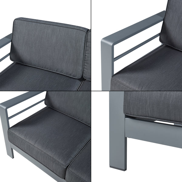 Banco de exterior con mesa Avise aluminio [casa.pro]