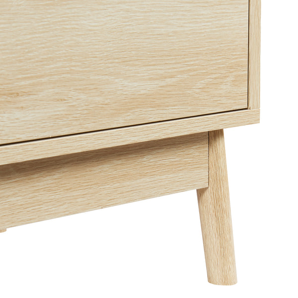 Cómoda Landskrona 80x80x40 cm con 3 cajones en aspecto roble [en.casa]