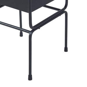 Soporte para plantas Sveio juego de 2 piezas metal negro [en.casa]