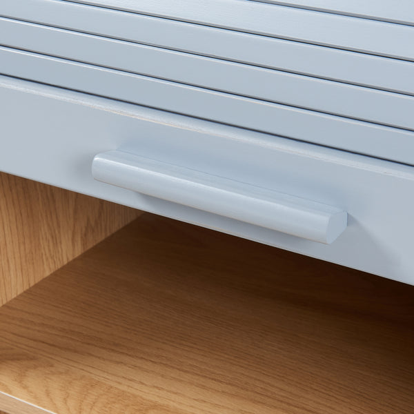 Armario persiana Kavlinge 80x60x40 cm Bambú/Gris [en.casa]