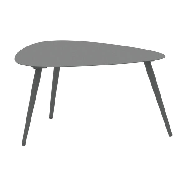 Mesa auxiliar 2 piezas Aymavilles acero antracita [casa.pro]