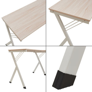 Escritorio Tarielarg con soporte para PC en forma de L 158x120x75 cm aspecto roble [en.casa]