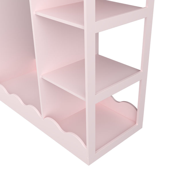 Perchero infantil Vestnes con espejo 100x94x38 cm Cotton Candy [en.casa]