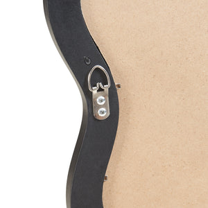 Espejo de pared Koster 90x60 cm Negro [en.casa]