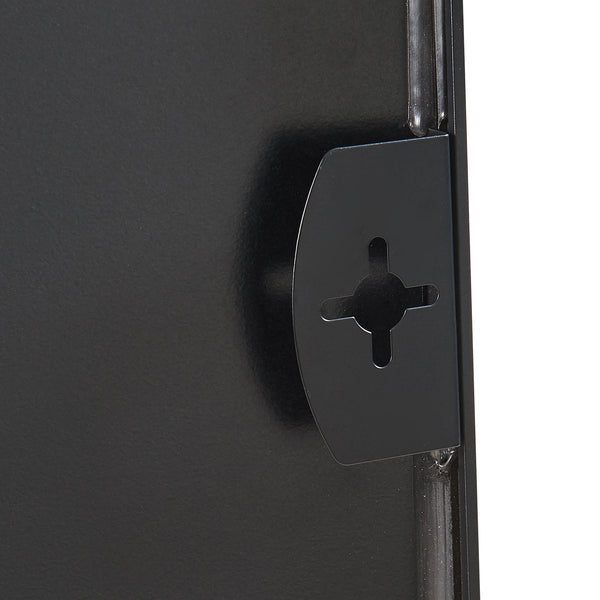 Espejo de pared Tarvindak 120x40 cm Negro [en.casa]