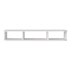 Mueble bajo de TV colgante Oundsvas 120x30x19 cm Blanco [en.casa]