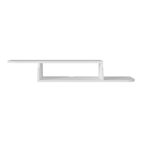 Mueble bajo de TV colgante Kershaby 120x30x19 cm Blanco [en.casa]