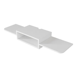 Mueble bajo de TV colgante Tar 115x30x16 cm Blanco [en.casa]