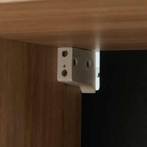 Armario colgante con botones 98x60x38 cm efecto roble [en.casa]