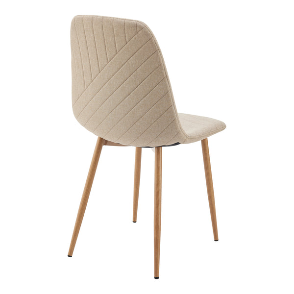 Grupo de comedor Lindesberg de 5 piezas con tablero de mesa redondo Gris/Marrón claro [en.casa]