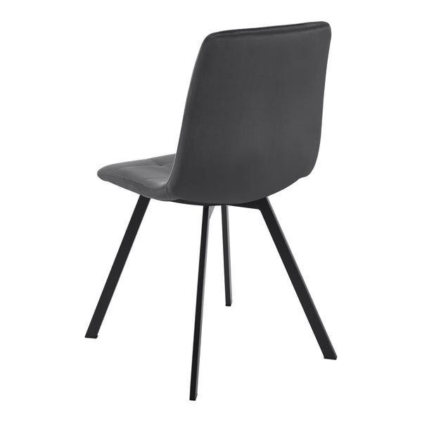 Grupo de comedor Hemnes de 5 piezas aspecto roble/gris oscuro [en.casa]