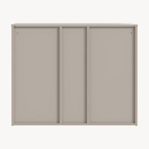 Archivador Kliri con 9 compartimentos metal 100x32x81cm - Camel [en.casa]