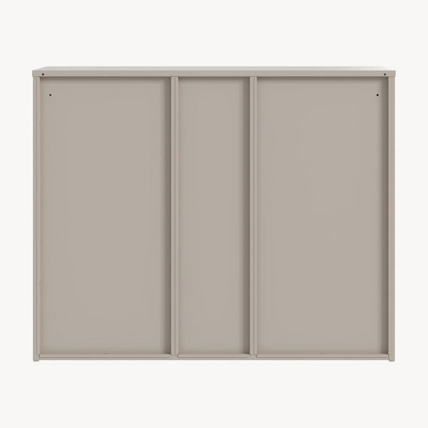 Archivador Kliri con 9 compartimentos metal 100x32x81cm - Camel [en.casa]