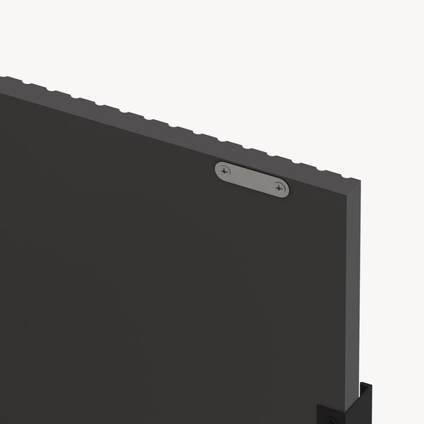 Mueble de TV Trömi 2 puertas 150x40x43cm - Roble/Gris [en.casa]