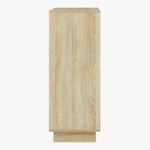 Armario auxiliar Kenta 90x60x35 cm aspecto roble Sonoma/blanco [en.casa]