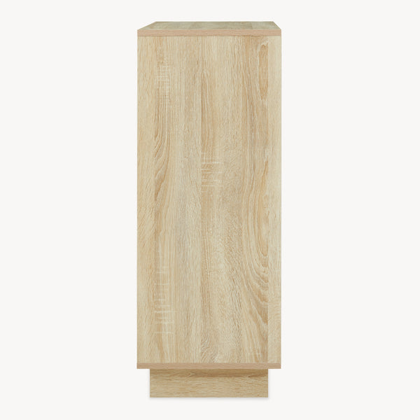 Armario auxiliar Kenta 90x60x35 cm aspecto roble Sonoma/blanco [en.casa]