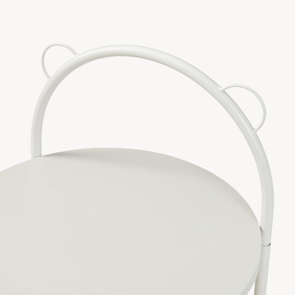 Carrito de servicio Jässaatka acero 76x40 cm gris [en.casa]