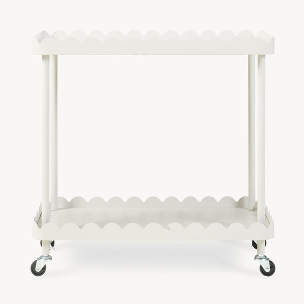 Carro de servicio Bolmanralu 2 niveles acero 61x31x60cm - Gris [en.casa]