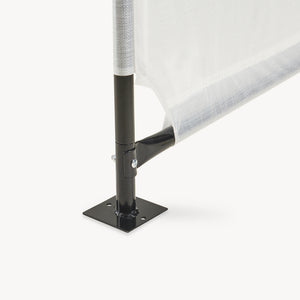 Tienda de campaña para perros Valevali acero plástico 122x122x90cm - Negro/Blanco [en.casa]