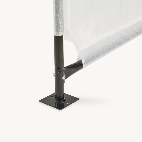 Tienda de campaña para perros Valevali acero plástico 122x122x90cm - Negro/Blanco [en.casa]