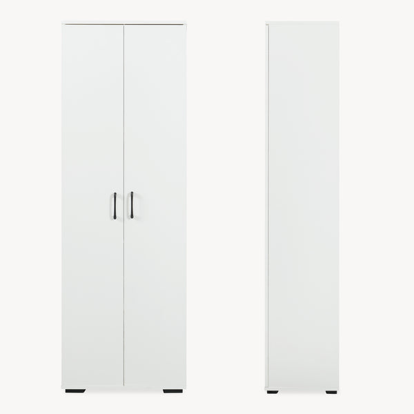 Armario Chalvefted 175x60x35 cm Blanco [en.casa]