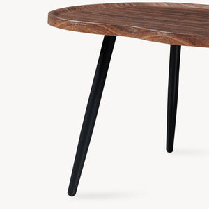 Mesa de centro Ken 100 x 60 x 47 cm aspecto nogal [en.casa]