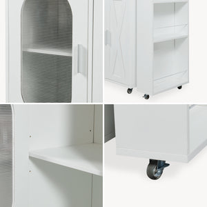 Mesa de comedor extensible Kudebola 115x40x94 cm aspecto roble/blanco [en.casa]