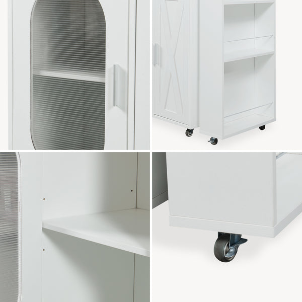 Mesa de comedor extensible Kudebola 115x40x94 cm aspecto roble/blanco [en.casa]