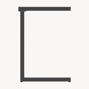 Mesa auxiliar de exterior Gaby acero 58x40x30 cm gris antracita [casa.pro]
