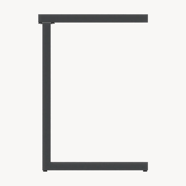 Mesa auxiliar de exterior Gaby acero 58x40x30 cm gris antracita [casa.pro]